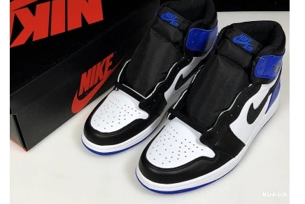 “FRAGMENT” ROYAL-WHITE AIR RETRO 1 SPORT MENS BLACK JORDAN 0731